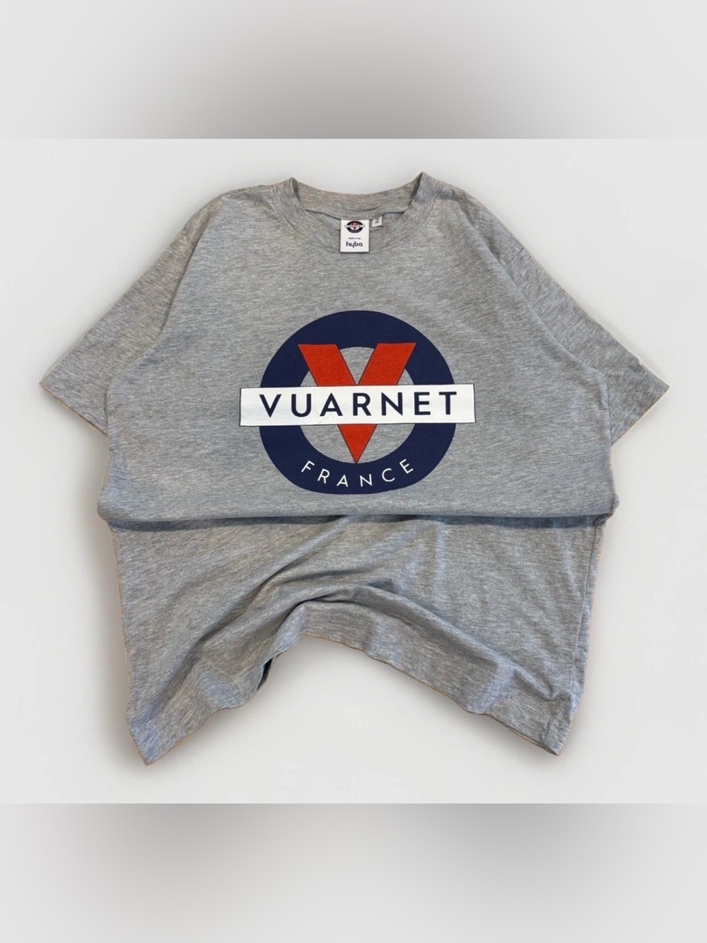 Vuarnet France T-Shirt Size XS For/Pour Hyba Rare Tee Gray Big Logo Ski France